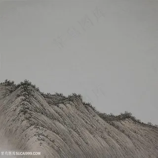 王军河工笔山水青绿山水传统山水皴法国画界画鬼脸皴袁江袁耀披麻皴