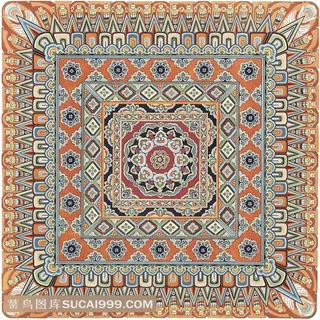 吉祥毯子图案背景素材