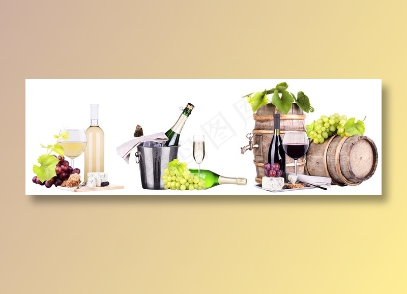 酒桶葡萄酒等美食高清图片
