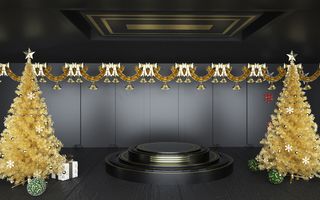 C4D电商场景模型渲染背景