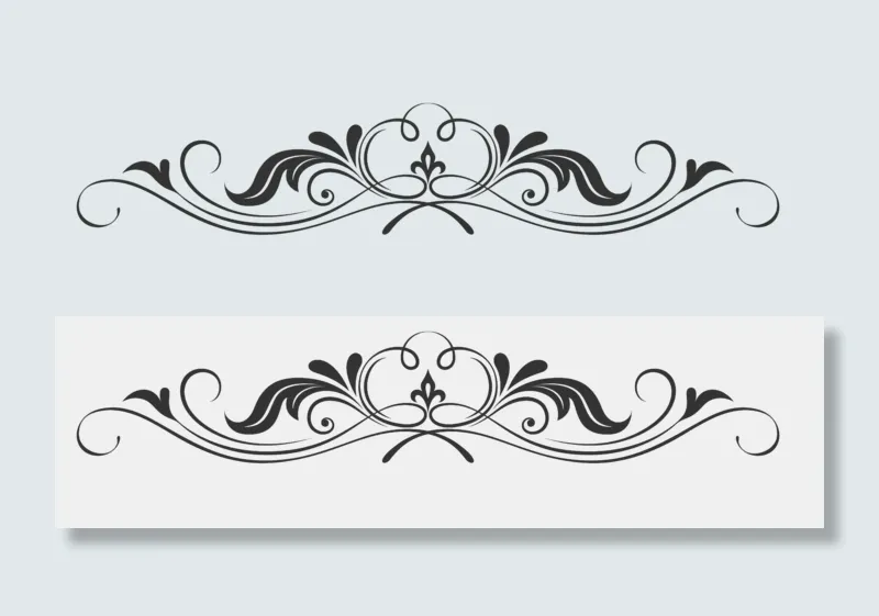 欧式花纹边框古典底纹花边欧美分割线装饰