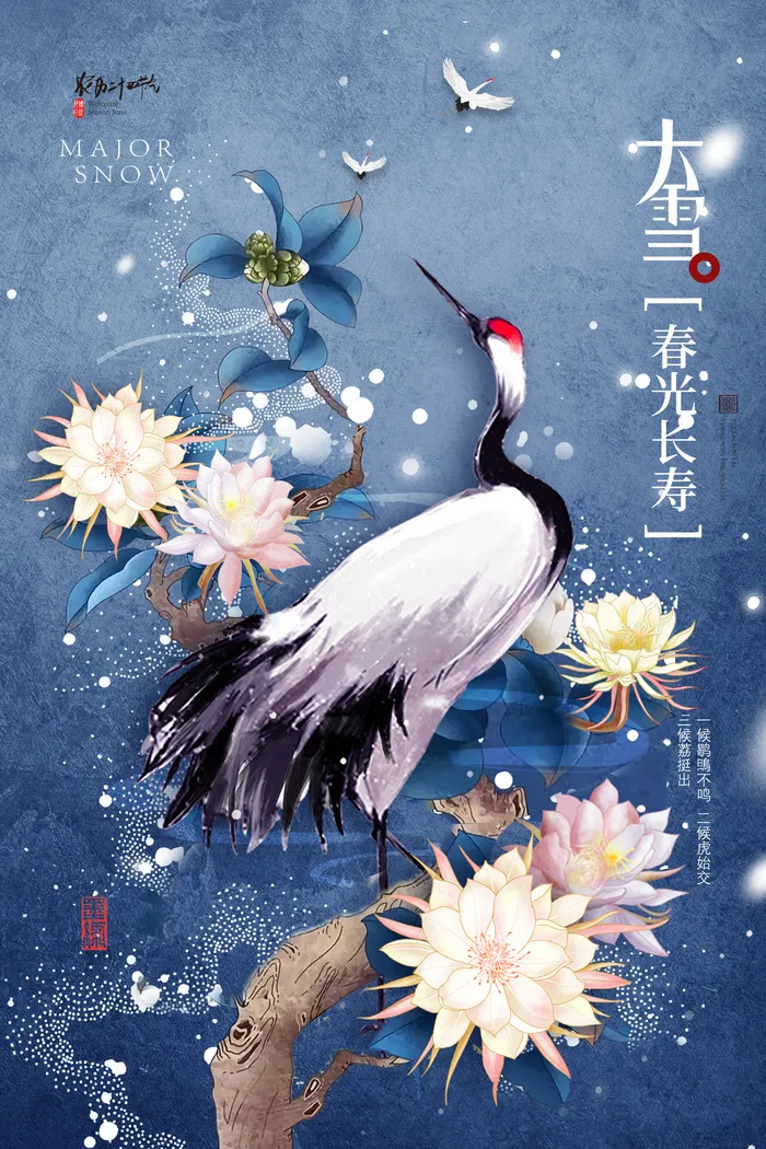 大雪节气海报