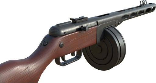 PPSh-41 PNG免抠(1453x782)