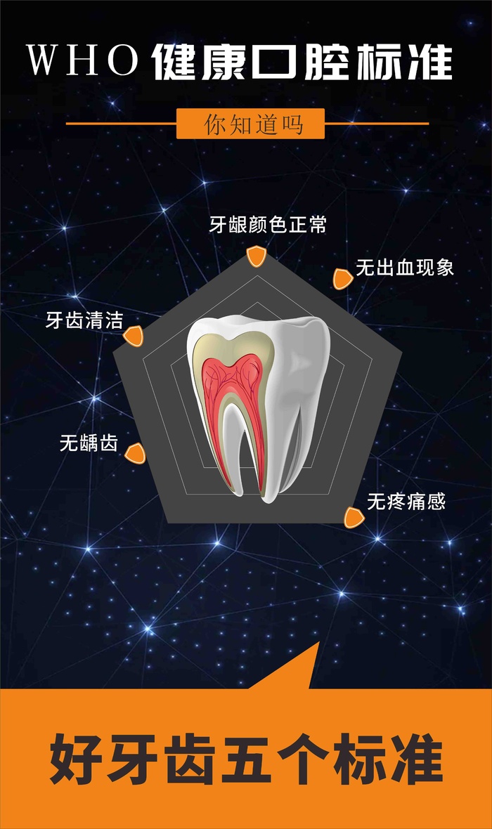 牙齿五大标准 牙齿矢量图cdr矢量模版下载