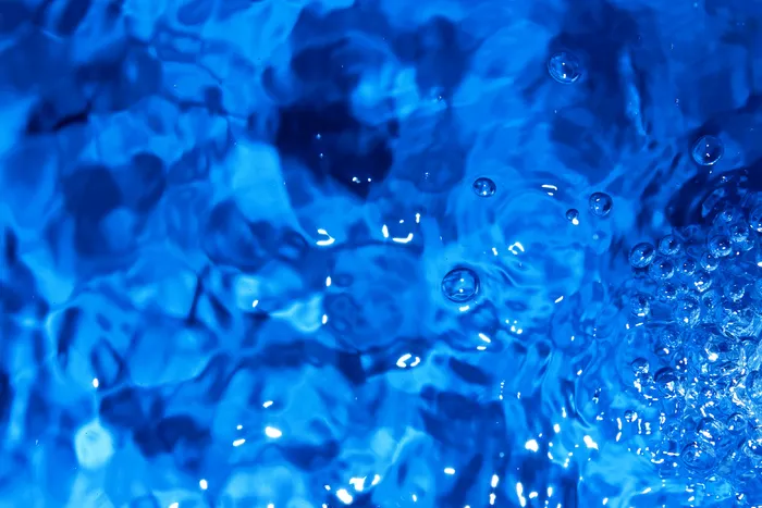 蓝色水珠水花背景