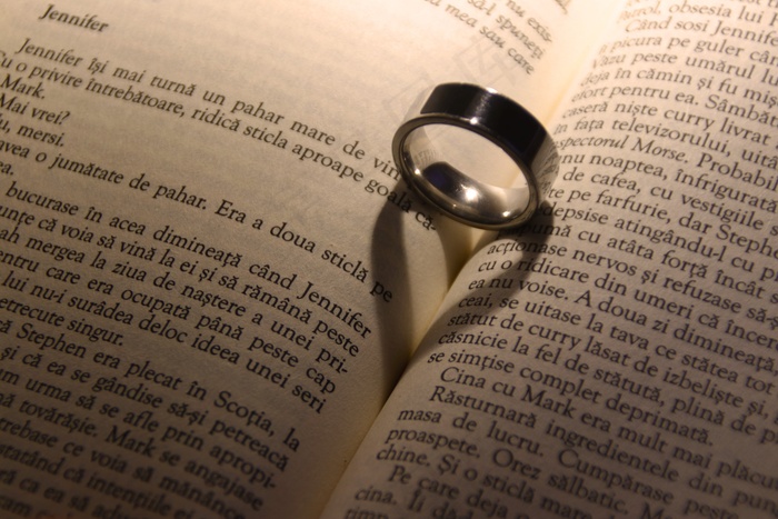 书本与戒指图片
