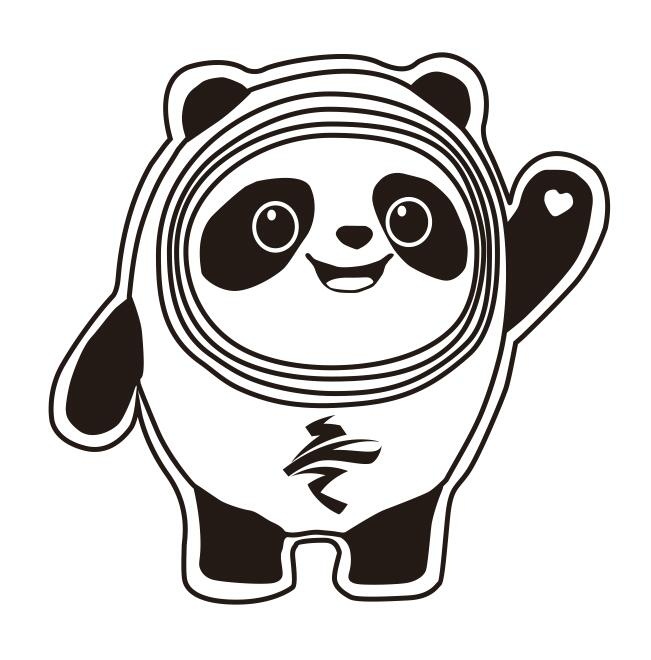 矢量冰墩墩eps,ai矢量模版下载