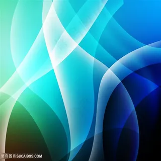 蓝色曲线科技背景高清图片