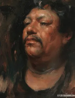 胡须男肖像挂画