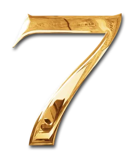 金属质感 PNG 烙金 数字