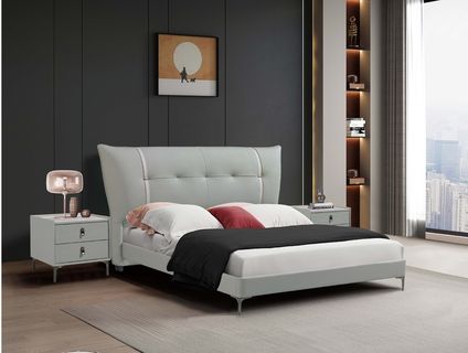 高清灰色软床摄影图 高清灰色软床摄影图