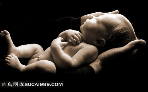 熟睡外国宝宝摄影图片