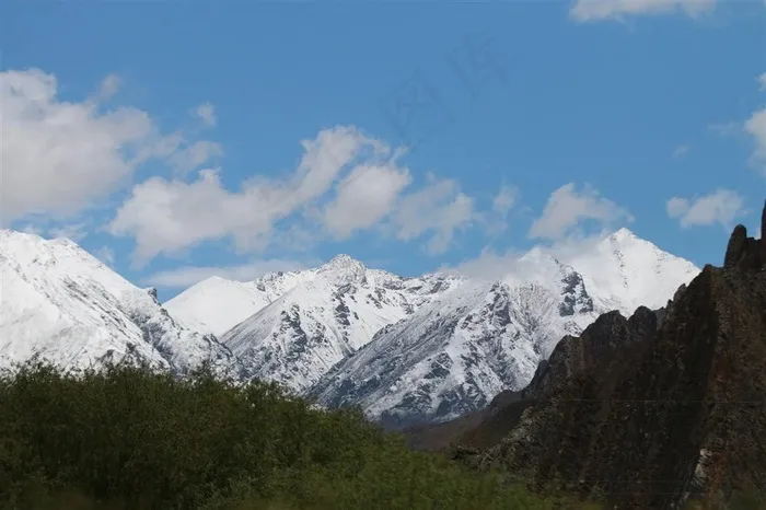 西藏喜马拉雅大雪山