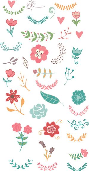 矢量小花素材
