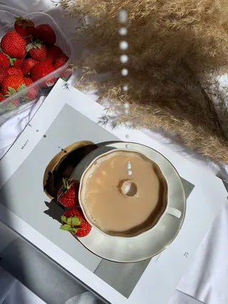 黑色美味咖啡摄影素材