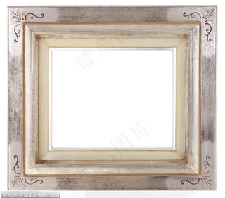 相框边框-白色的简洁边框相框图片