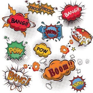 免抠爆炸贴标签矢量