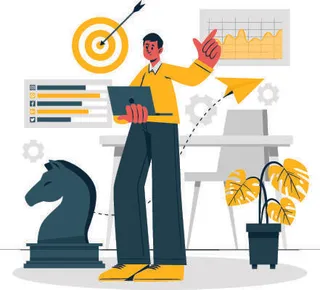 扁平化人物场景办公互联网等距ai矢量设计网页海报UI素材插画