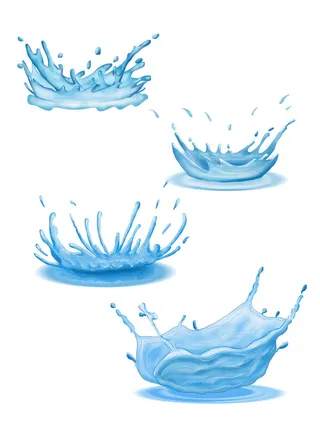 卡通动漫风水花元素