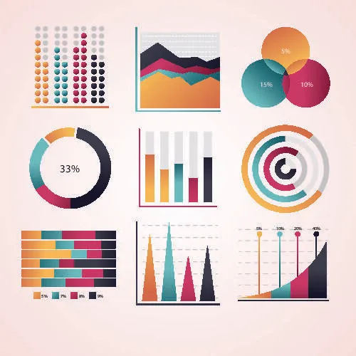数据图形分析分类ppt会议图标统计图表商业eps矢量图素材模板eps,ai矢量模版下载