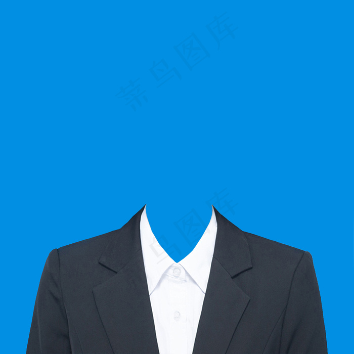 西装模板  女生西装 寸照模板 西装 证件照 西服 免抠psd模版下载