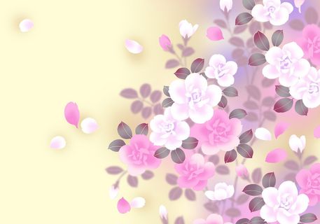 图片设计素材背景鸟语花香