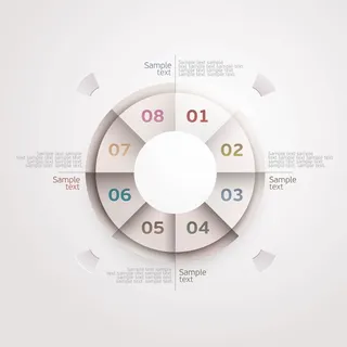 免抠潮流彩色标贴