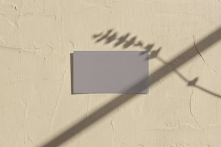 文艺光影单张名片样机