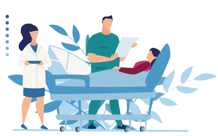 问诊就医免抠插画