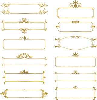 欧式花纹边框古典底纹花边欧美分割线装饰