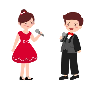 迎新 晚会节目主持_元素