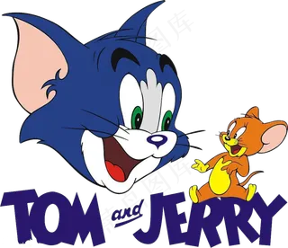 彩色动漫猫和老鼠图片