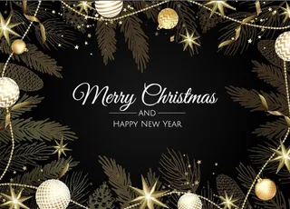 圣诞节圣诞树圣诞老人闪亮装饰电商促销折扣海报