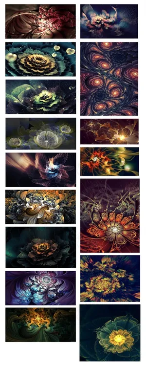 绝美光幻之花高清JPG素材