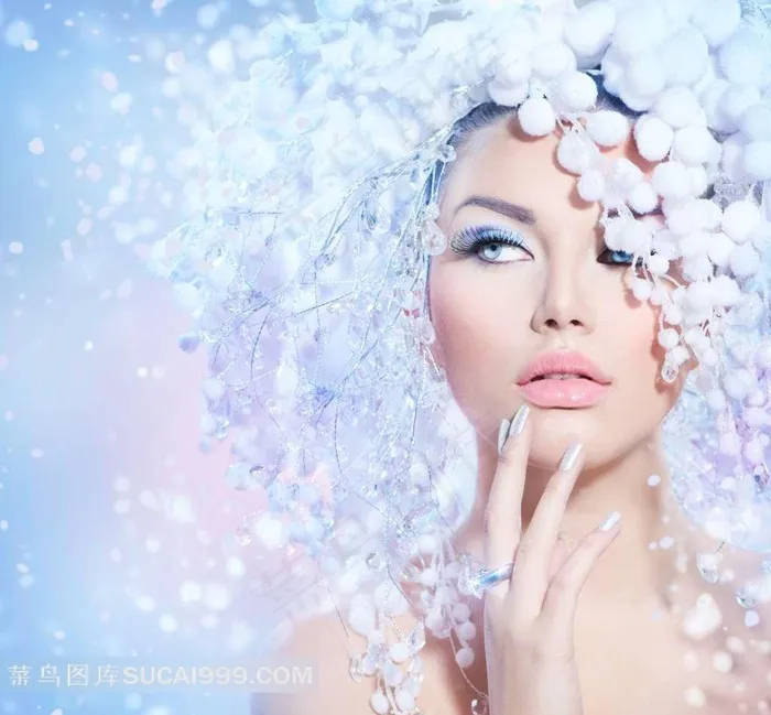 欧美范彩妆美女图片