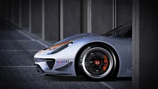 保时捷918赛道素材图