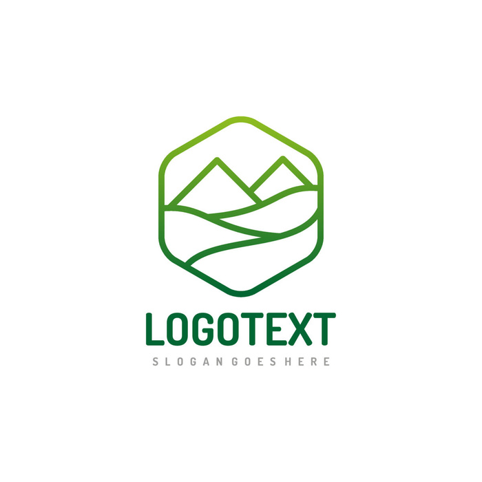 图标标识标志立体几何图形企业商标VI品牌LOGO设计模板AI矢量素材
