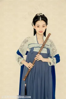 古风汉服工笔画中国风美女