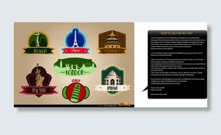 免抠标志性建筑标签