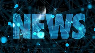 浅蓝色新闻标题高清图片