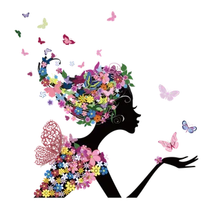 38妇女节三八女神女王粉色花朵玫瑰艺术字设计png免抠ps素材