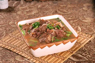 驴排菜心炖粉条 (3)