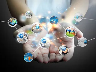 手捧着的科技图片