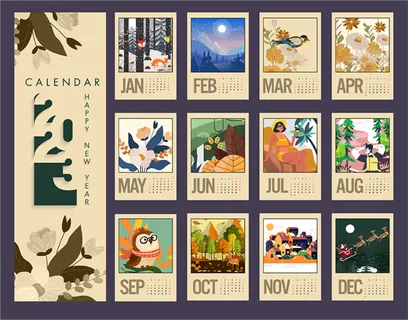 2023日历 2023年挂历 兔年日历 