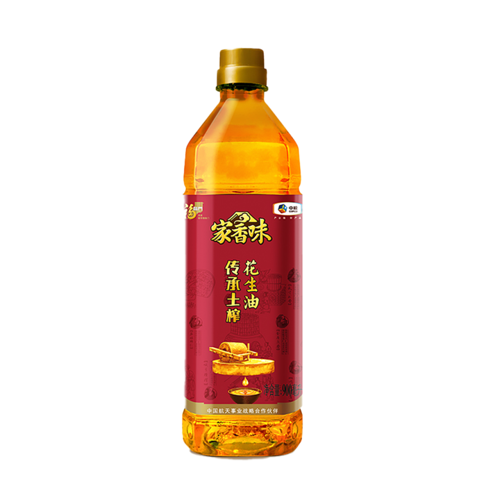 中粮福临门花生油900毫升超市商品白底图免抠实物摄影png格式图片透明底