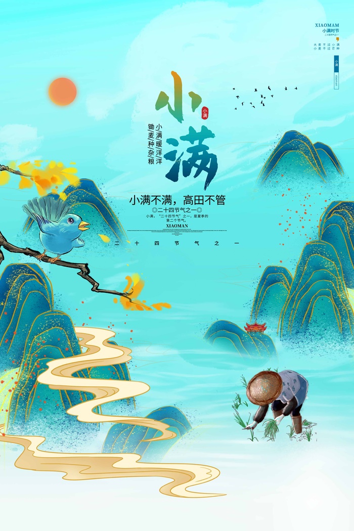 小满 传统节气海报