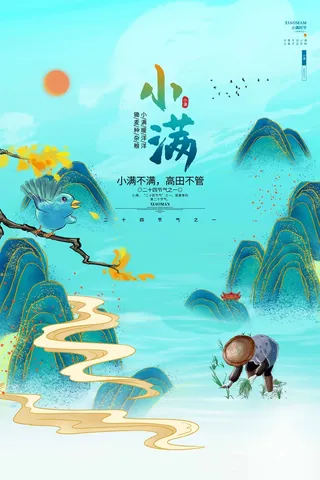 小满 传统节气海报
