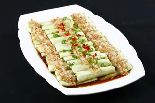 Z00120金银蒜蒸丝瓜