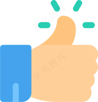  卡通大拇指   大拇指  手指 手 卡通素材