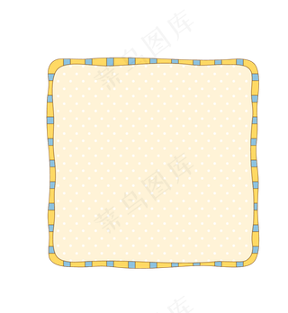 卡通边框 卡通彩色框  手绘对话框 可爱边框 免抠